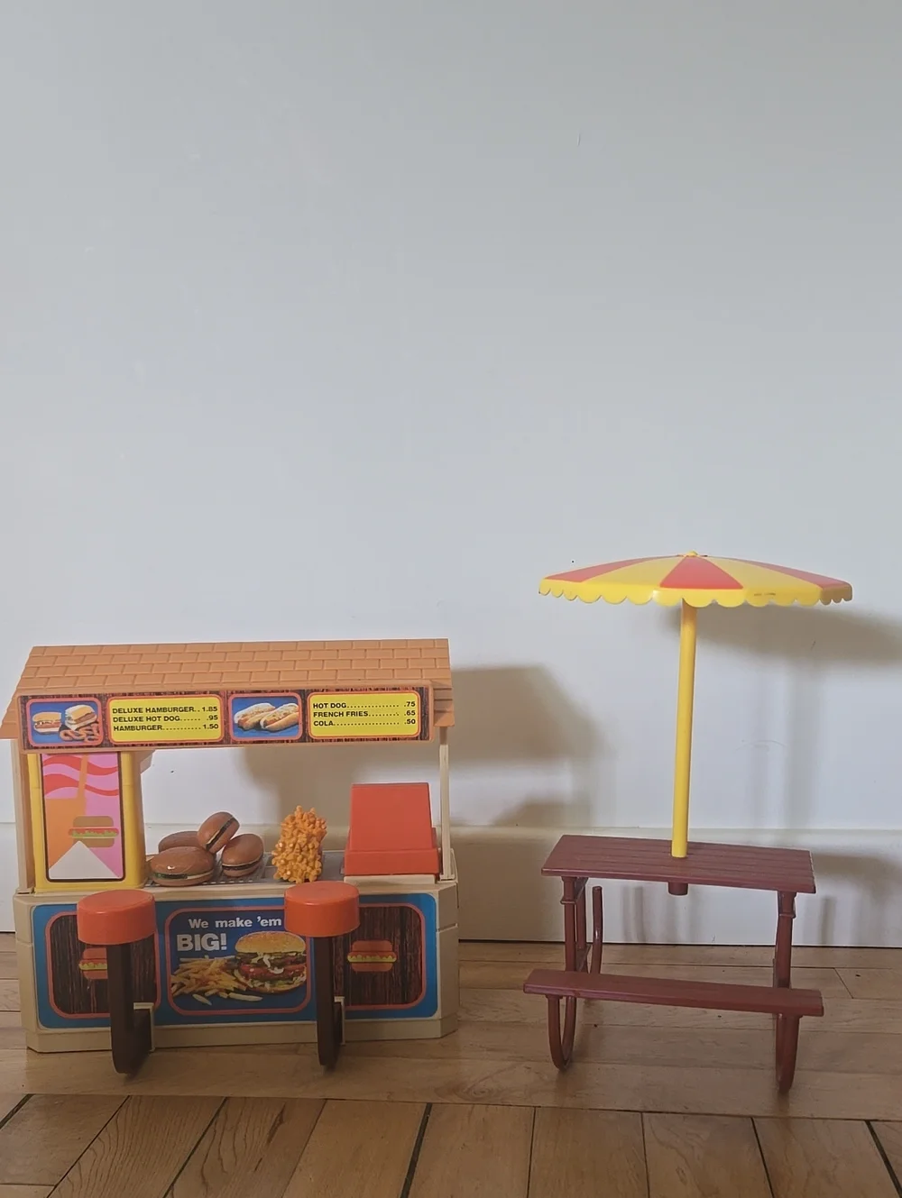 Vintage 1980s Arco Snack Shack Doll Toy Set
